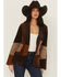 Image #1 - Wrangler X Lainey Wilson Women's Corduroy Patchwork Blazer, Brown, hi-res