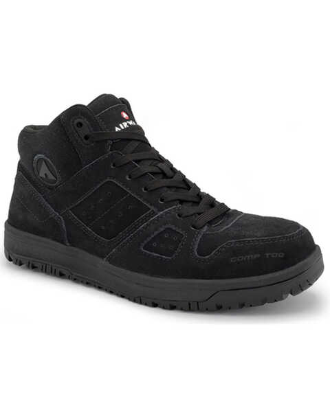 Image #1 - Airwalk Men's Mongo Lace-Up Work Shoes - Composite Toe, Black, hi-res