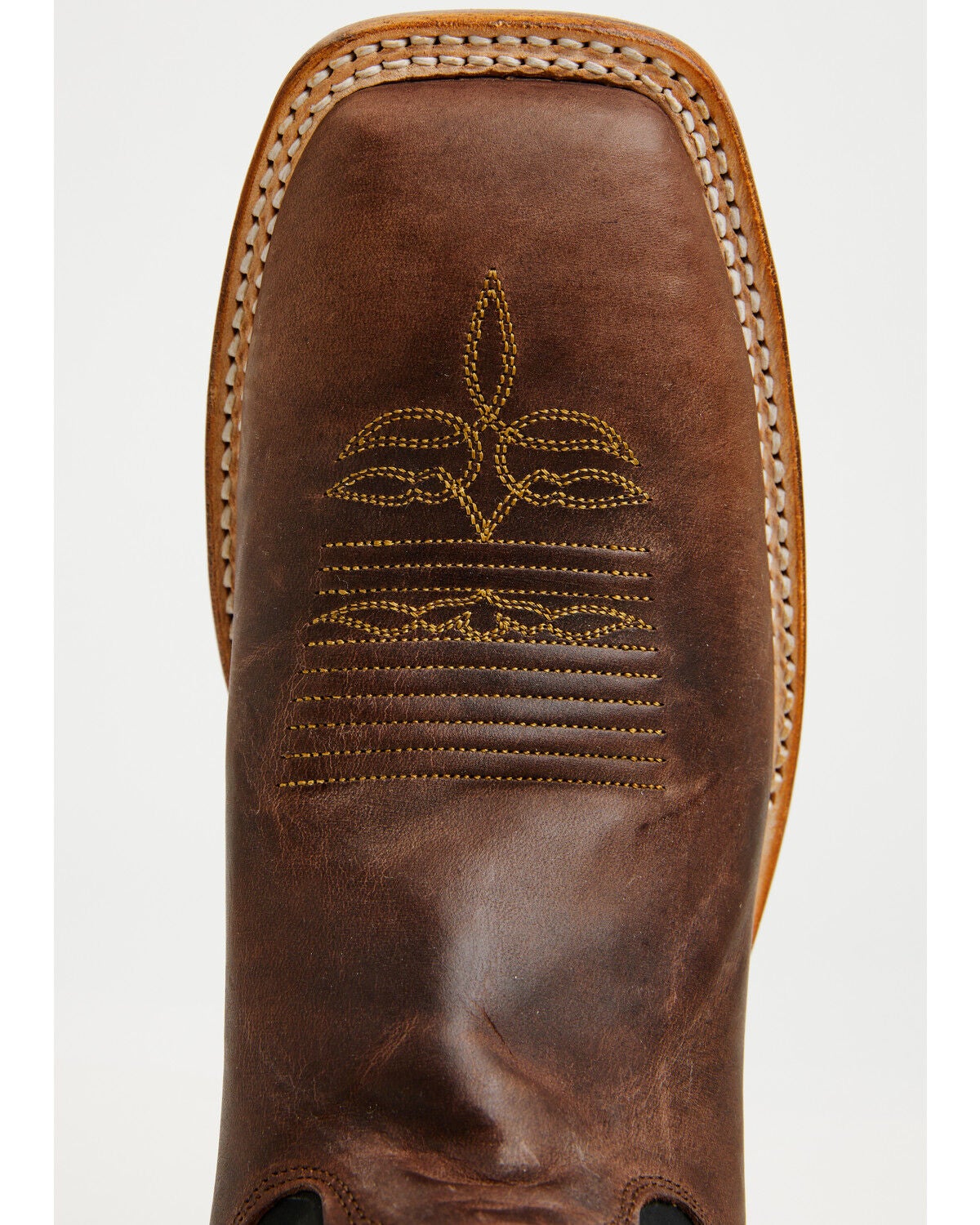 Image #6 - Justin Men's Bent Rail Nash Western Boots - Broad Square Toe, Brown, hi-res