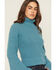 Image #2 - Shyanne Women's Bell Sleeve Marled Sweater, Turquoise, hi-res