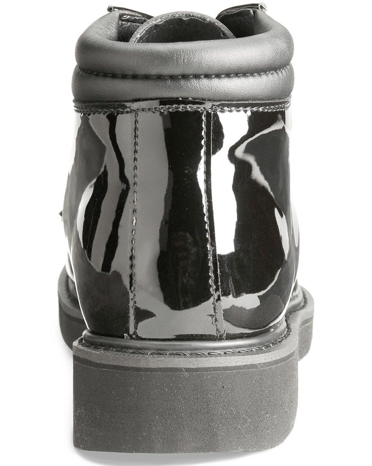 Image #7 - Rocky Dress Leather High Gloss Chukka Duty Shoes, Black, hi-res