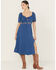 Image #2 - Idyllwind Women's Dudley Print Short Sleeve Midi Dress, Blue, hi-res