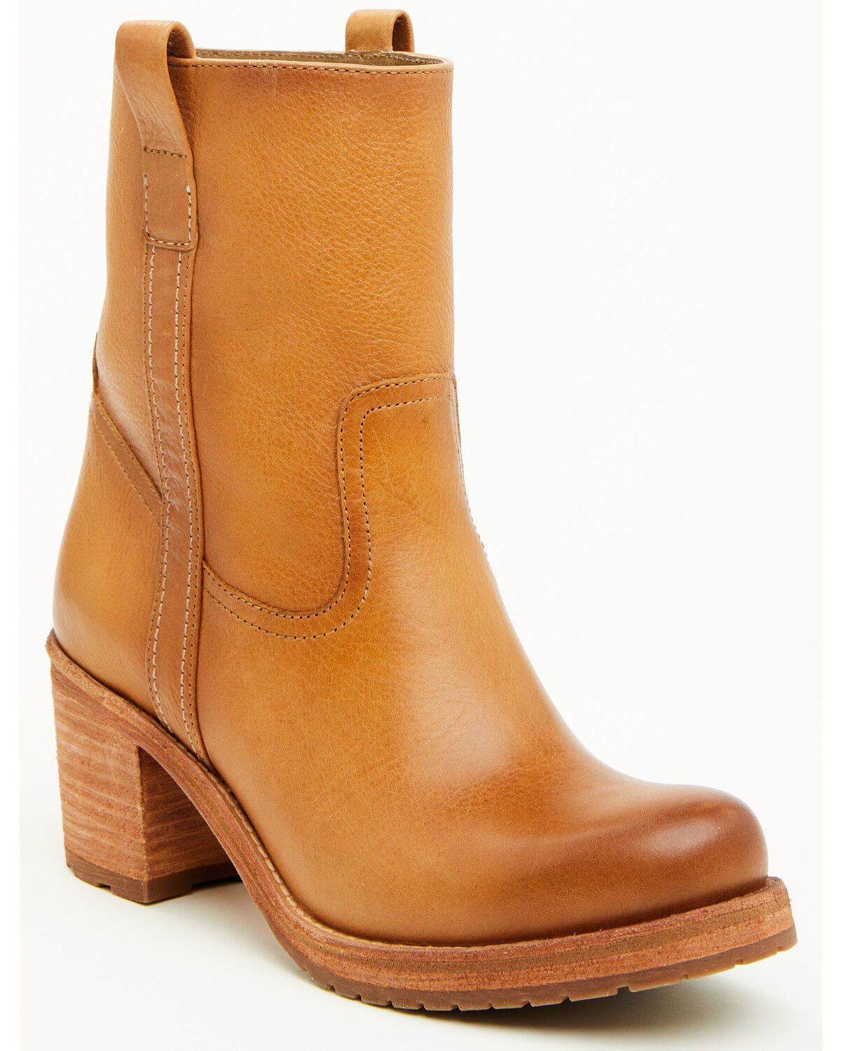 Image #1 - Cleo + Wolf Women's Scout Short Boots - Round Toe, Honey, hi-res