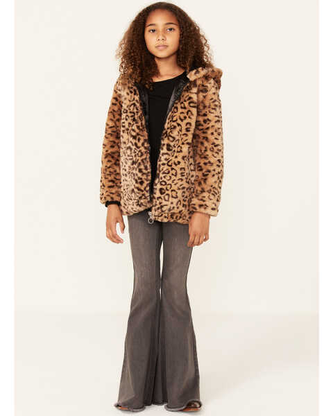 Image #4 - Urban Republic Girls' Cheetah Fur Jacket , , hi-res