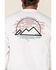 Image #3 - ATG by Wrangler Men's All-Terrain White Mountain Outline Graphic Long Sleeve T-Shirt , White, hi-res