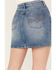 Image #4 - Idyllwind Women's Baryywood High Rise Denim Rhinestone Skirt, Medium Wash, hi-res