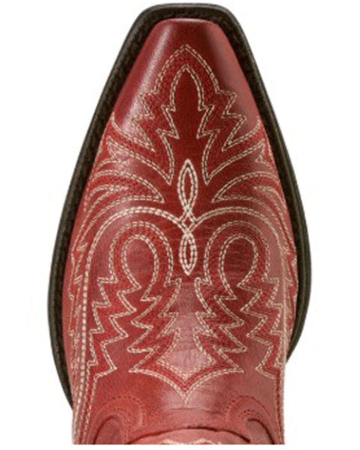 Image #6 - Ariat Women's Round Up Collins Western Boots - Snip Toe, Red, hi-res