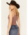 Image #4 - Rock & Roll Denim Women's Sleeveless Ribbed Corset Tank, , hi-res
