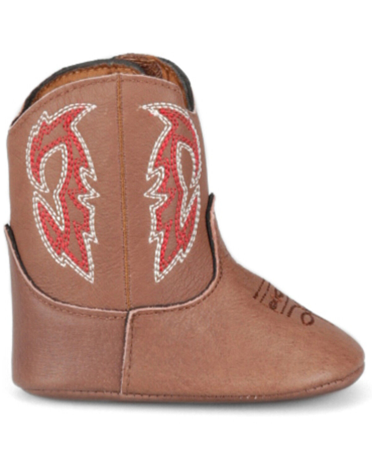 Image #2 - Justin Infant Boys' Baby Canter Western Boots - Broad Square Toe, Brown, hi-res
