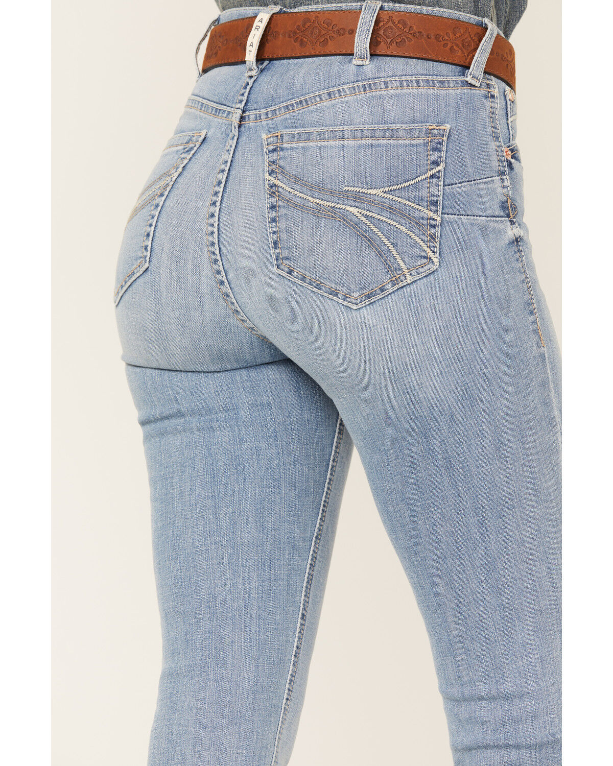 Image #4 - Ariat Women's Light Wash High Rise Felicity Stretch Bootcut Jeans, , hi-res
