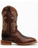 Image #2 - Justin Men's Bent Rail Bender Performance Western Boots - Broad Square Toe, Chocolate, hi-res