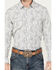 Image #3 - Cody James Men's Dagget Paisley Print Long Sleeve Snap Western Shirt, White, hi-res