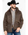 Image #1 - Outback Trading Co. Men's Langston 2-Way Fleece Jacket , Brown, hi-res