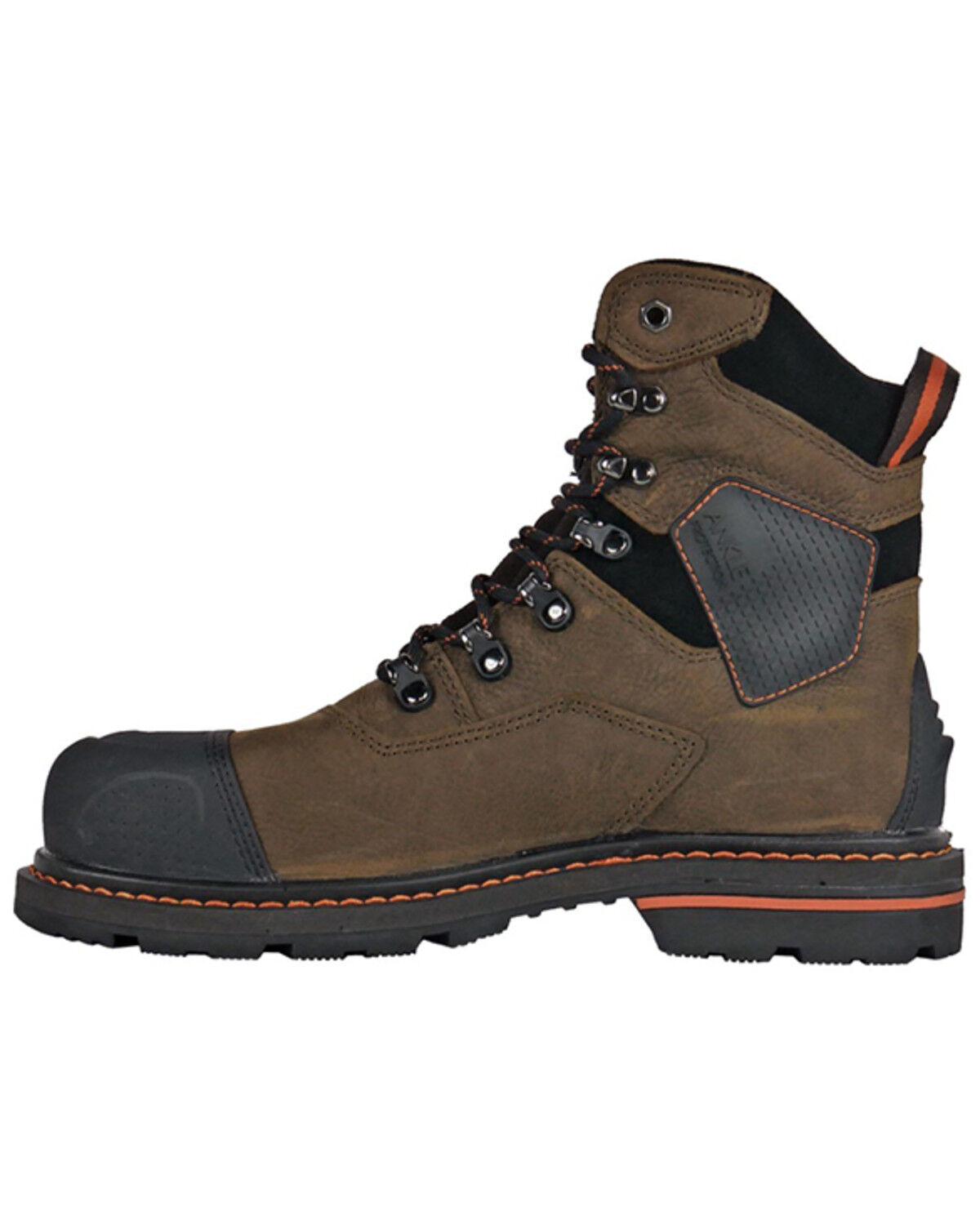 Image #3 - Hoss Men's Range 6" Lace-Up Work Boots - Composite Toe, Brown, hi-res