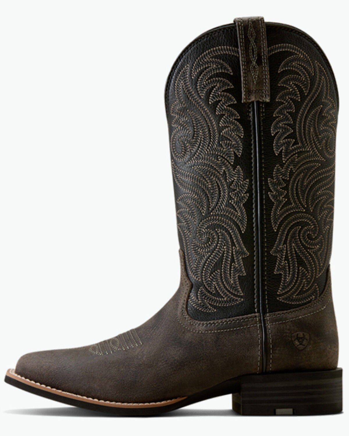 Image #2 - Ariat Men's Arrowrock Performance Western Boots - Broad Square Toe, Grey, hi-res
