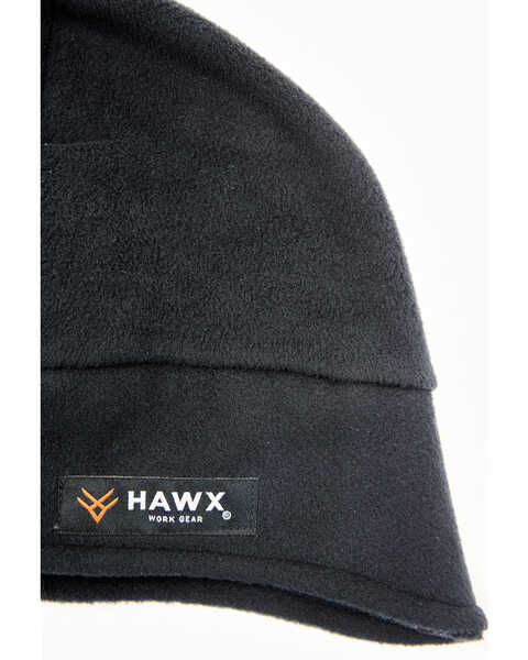 Image #2 - Hawx Men's Fleece 2-In-1 Hat & Face Mask , Black, hi-res