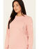 Image #4 - Ariat Women's FR American Rose Long Sleeve Work T-Shirt , Dark Pink, hi-res