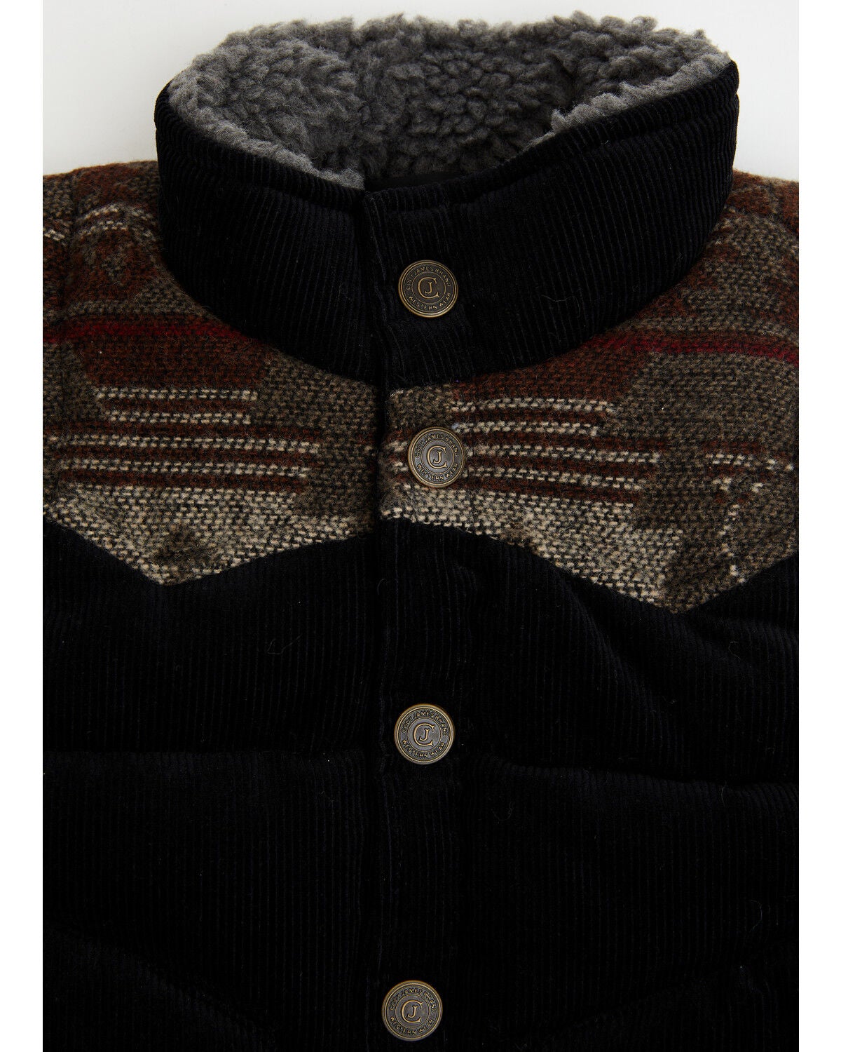 Image #2 - Cody James Toddler Boys' Anza Corduroy Vest, Black, hi-res