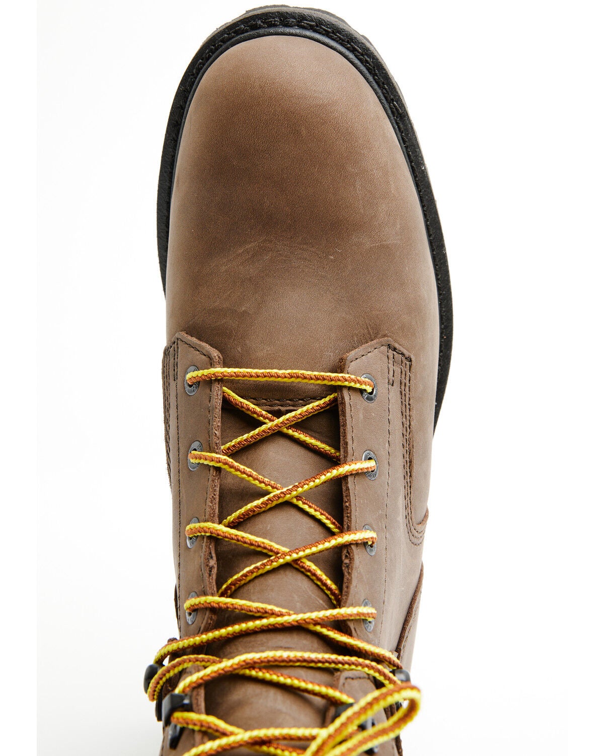 Image #6 - Hawx Men's 8" Logger Lace-Up Work Boot - Soft Toe, Chocolate, hi-res