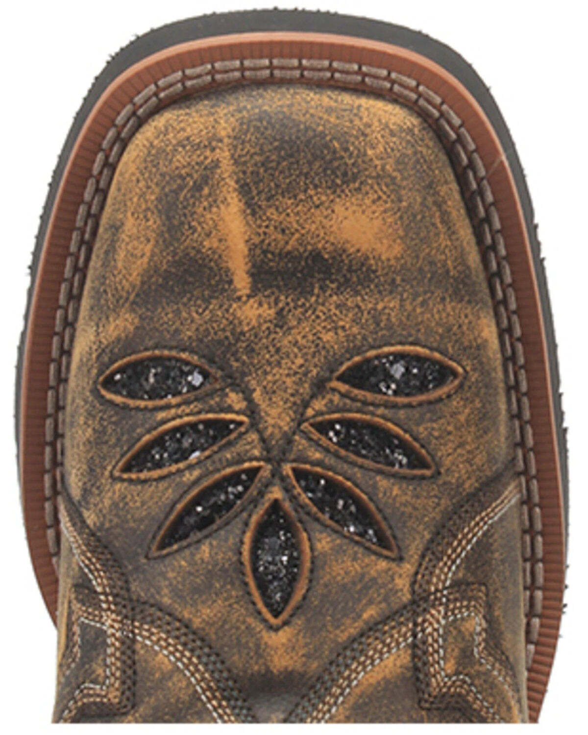 Image #6 - Laredo Women's Bouquet Western Performance Boots - Broad Square Toe, Brown, hi-res