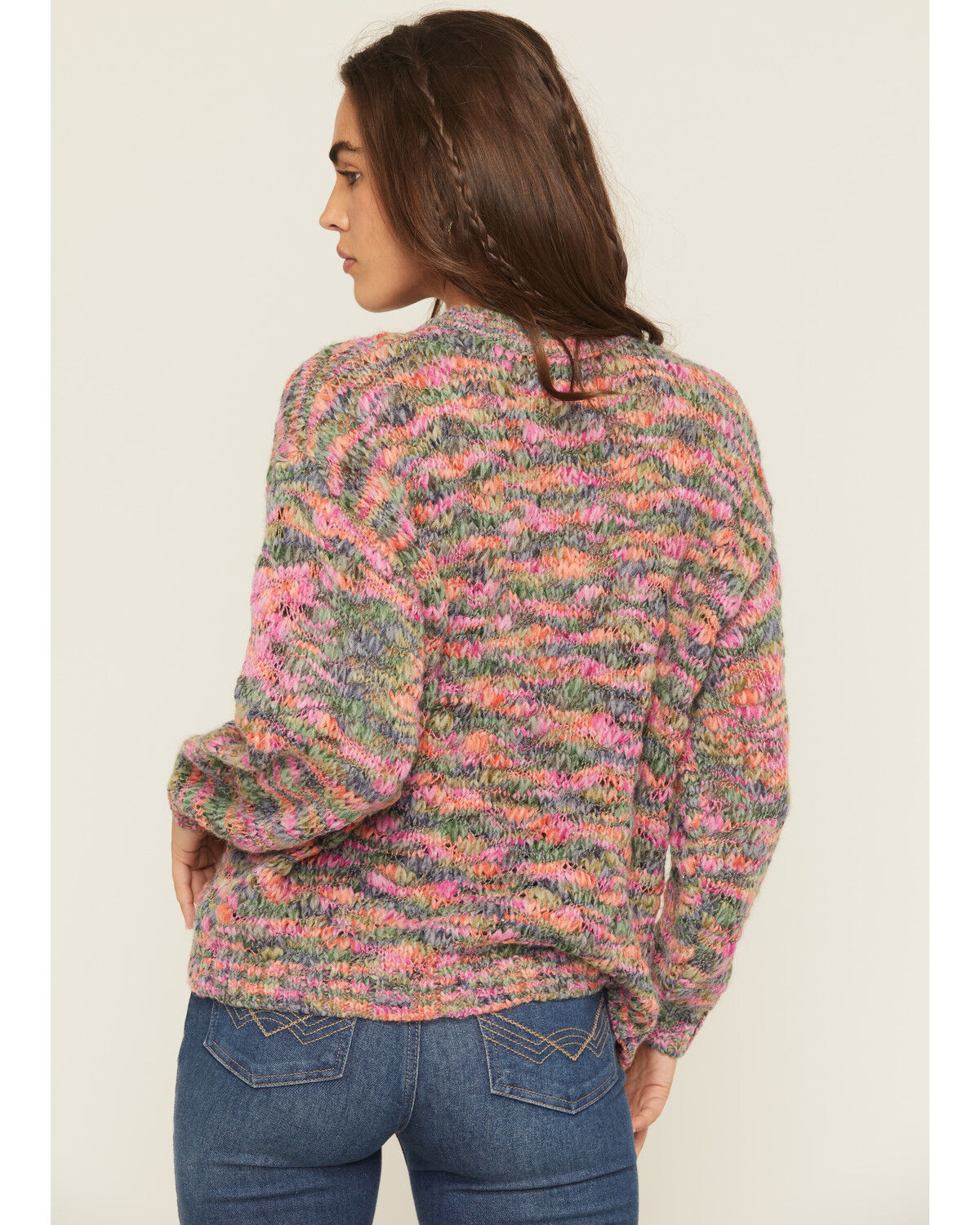 Image #4 - Cleo + Wolf Women's Oversized Pullover Sweater, Pink, hi-res