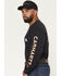 Image #3 - Carhartt Men's FR Loose Fit Long Sleeve Pocket Work T-Shirt, Black, hi-res