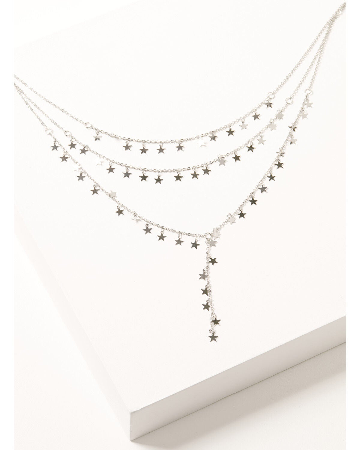 Shyanne Women's Disco Cowgirl Layered Necklace, Silver, hi-res