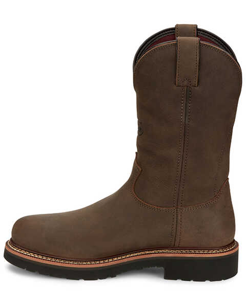 Image #3 - Justin Men's Carbide Waterproof Work Boots - Steel Toe , Brown, hi-res