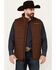 Image #1 - Ariat Men's Crius Solid Insulated Concealed Carry Vest - Tall, Medium Brown, hi-res