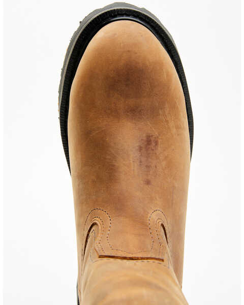 Image #6 - Hawx Men's 11" Industrial Wellington Work Boots - Composite Toe , Brown, hi-res