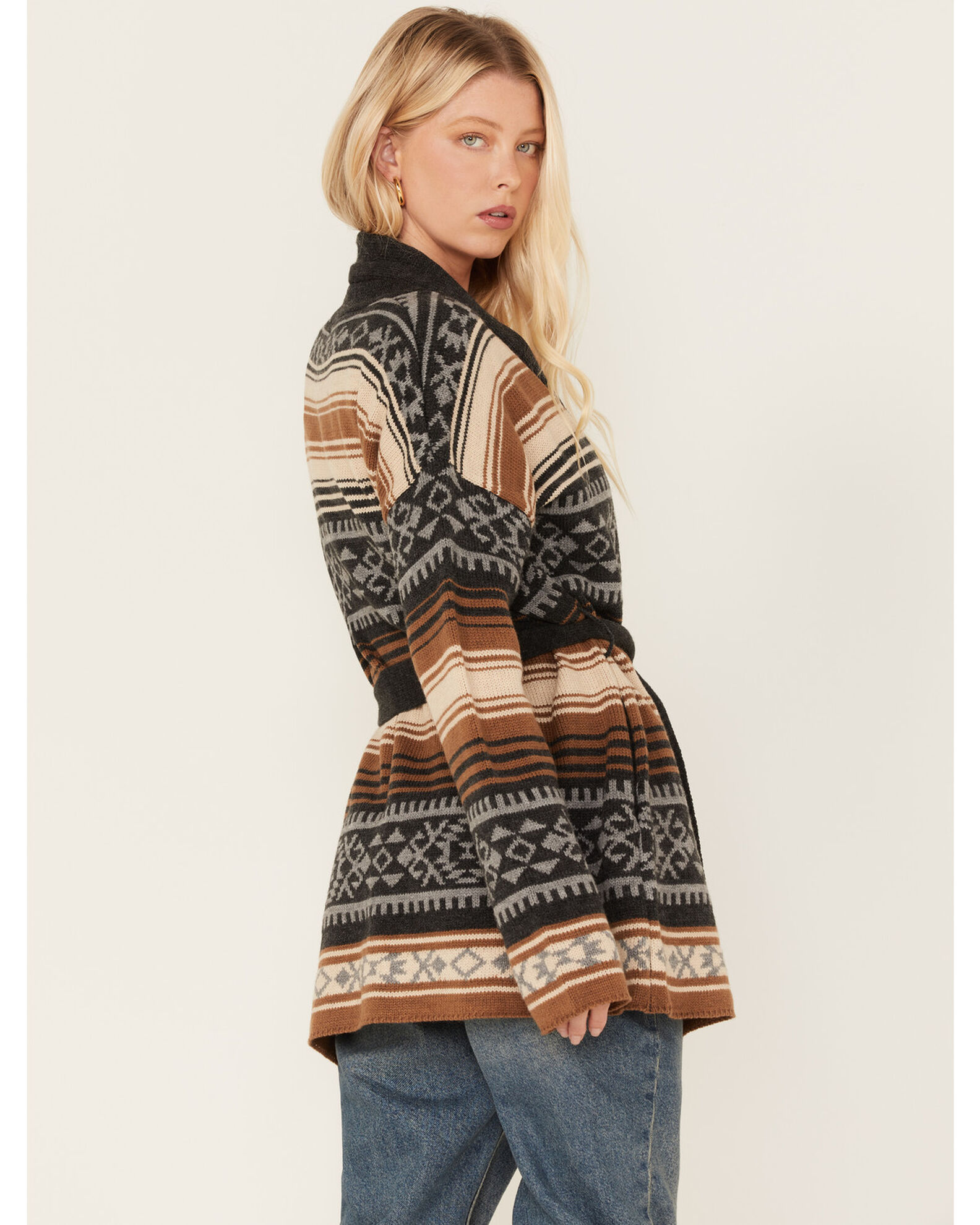 Southwestern print sweater new arrivals