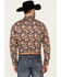 Image #4 - RANK 45® Men's Lockwood Geo Striped Print Long Sleeve Button-Down Stretch Western Shirt, Lt Brown, hi-res