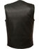 Image #2 - Milwaukee Leather Men's Collarless Club Style Vest - Big 5X, Black, hi-res