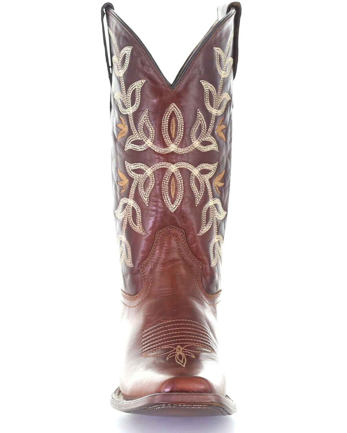 Image #5 - Circle G Women's Cognac Embroidery Western Boots - Square Toe, Cognac, hi-res