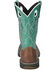 Image #5 - Smoky Mountain Women's Prairie Western Boots - Broad Square Toe , Turquoise, hi-res