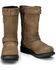 Image #4 - Milwaukee Leather Women's 10" Classic Engineer Motorcycle Boots - Round Toe, Brown, hi-res
