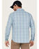 Image #4 - Columbia Men's Silver Ridge Balanced Plaid Long Sleeve Button-Down Western Shirt, Blue, hi-res