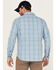Image #4 - Columbia Men's Silver Ridge Balanced Plaid Long Sleeve Button-Down Western Shirt , Blue, hi-res