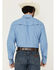 Image #4 - Wrangler Men's Solid Long Sleeve Snap Performance Western Shirt, Blue, hi-res