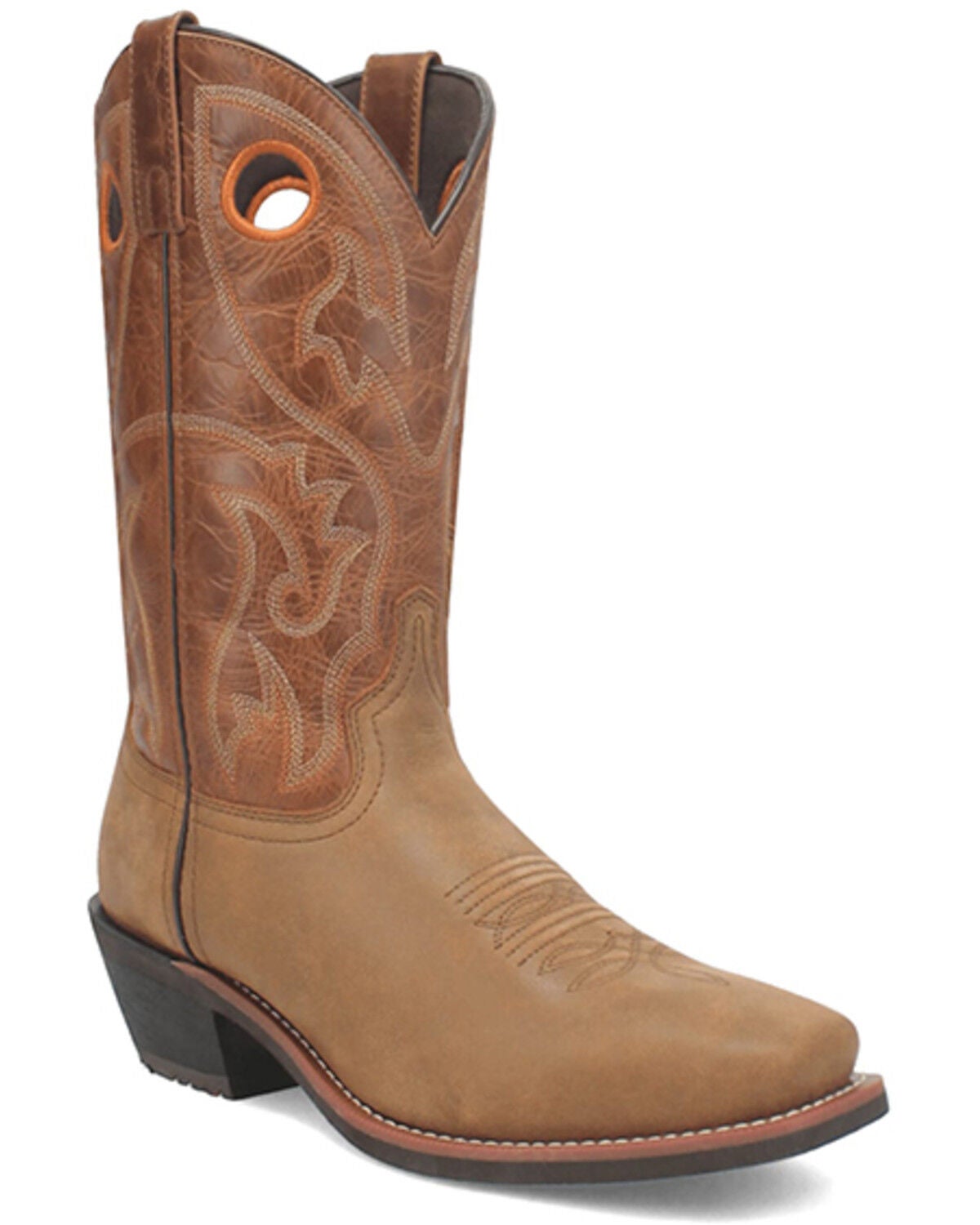 Dan Post Men's Frontier Performance Western Boots - Square Toe, Tan, hi-res