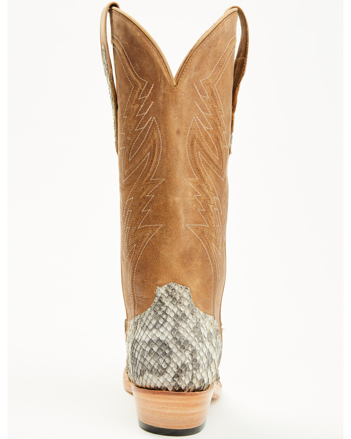 Image #5 - El Dorado Women's Sam Exotic Anaconda Tall Western Boots - Snip Toe, Natural, hi-res