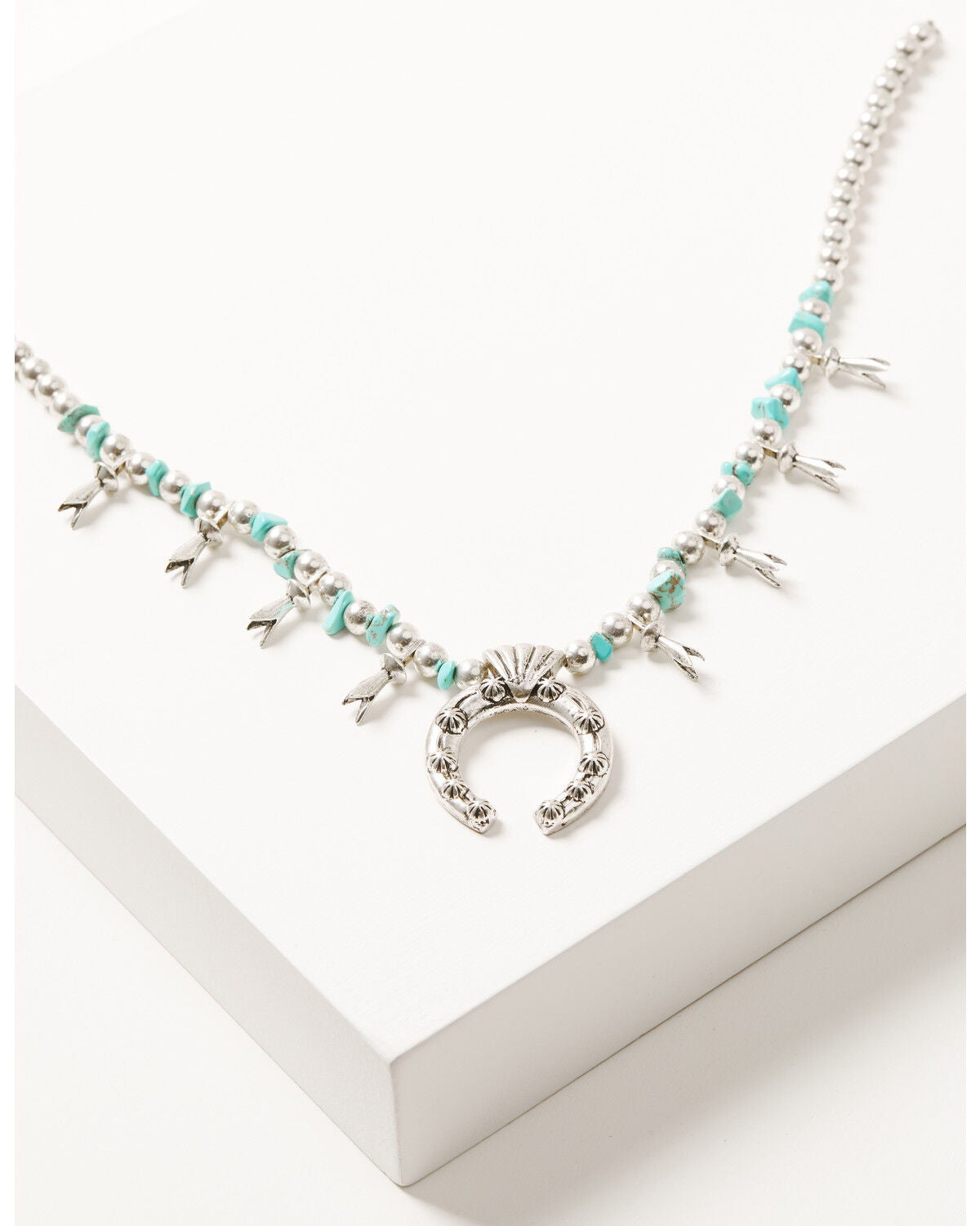 Image #1 - Idyllwind Women's Saunders Squash Blossom Necklace, Silver, hi-res