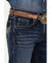 Image #2 - Rock 47 by Wrangler Men's Cowboy Kiss Dark Wash Slim Straight Stretch Denim Jeans , Dark Wash, hi-res