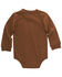 Image #2 - Carhartt Infant Boys' Logo Pocket Long Sleeve Onesie , Medium Brown, hi-res