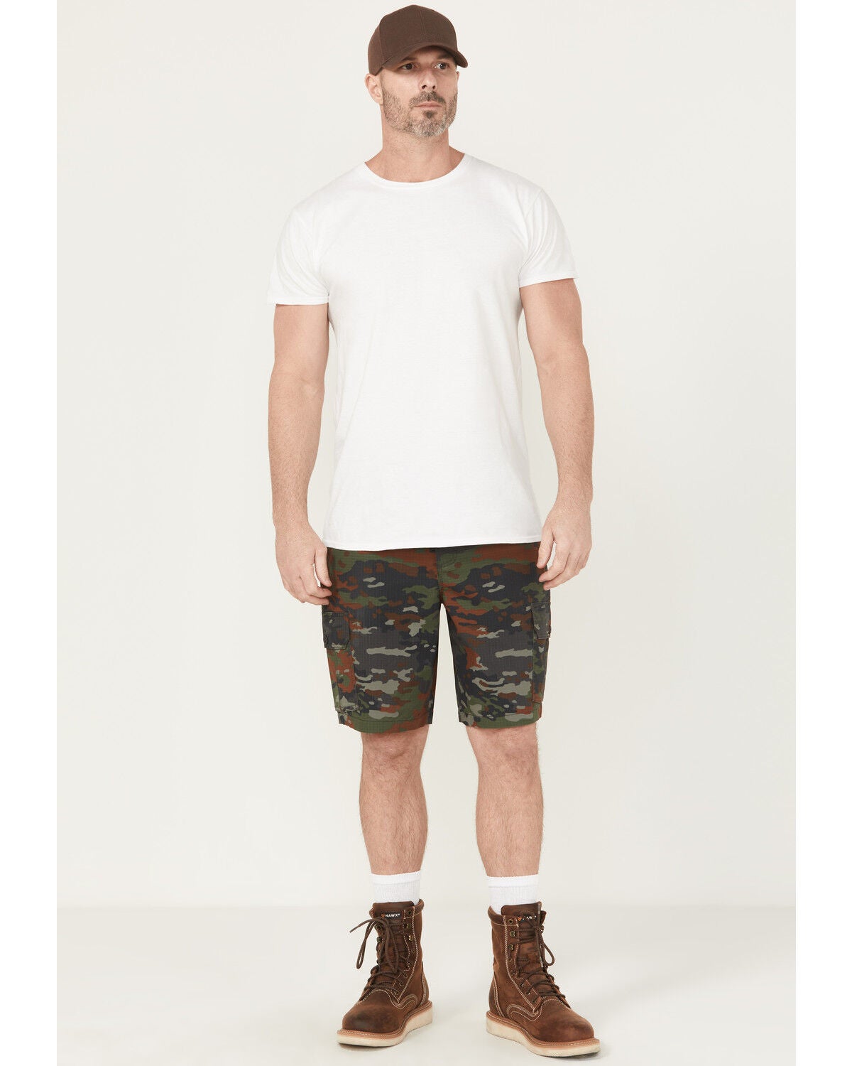 Lucky Brand Workwear Men's Camo Cargo Shorts, Camouflage, hi-res