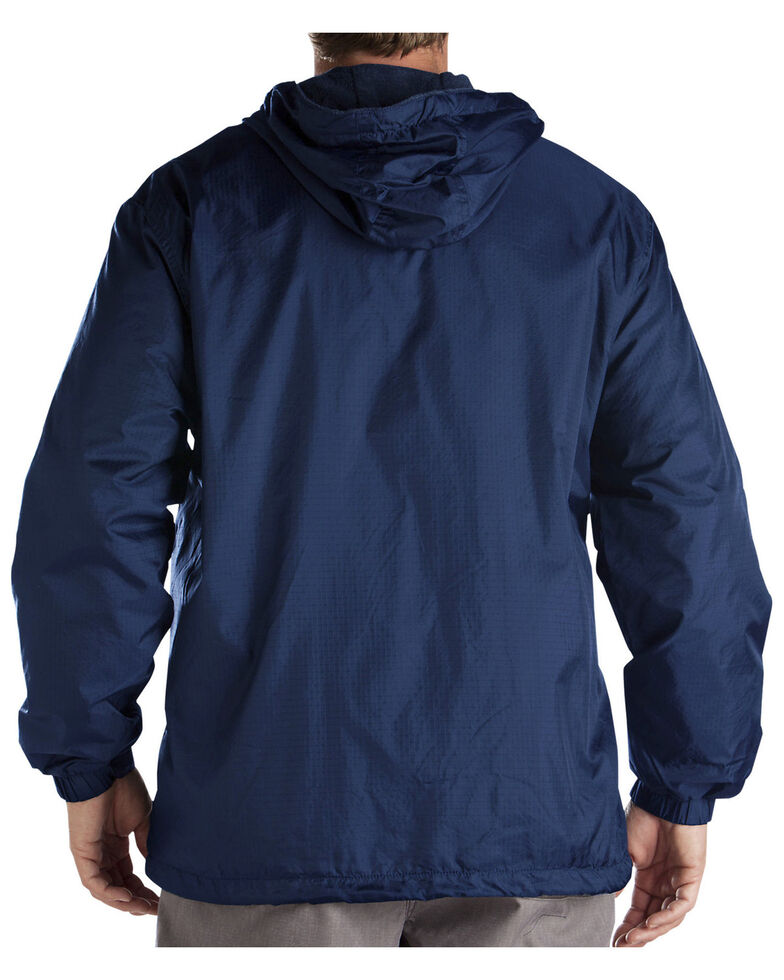 Dickies Men's Fleece Lined Hooded Work Jacket, Navy, hi-res