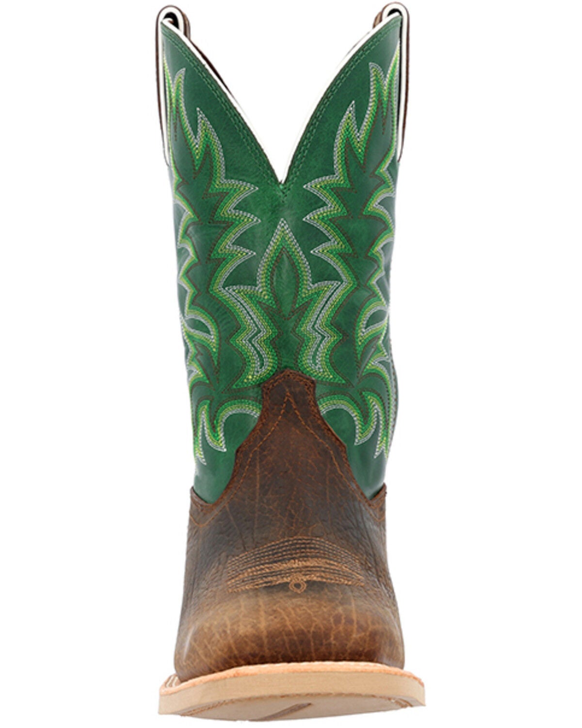 Image #4 - Durango Men's Rebel Pro&trade; Bridle Western Boot - Square Toe, Green, hi-res