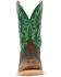 Image #4 - Durango Men's Rebel Pro&trade; Bridle Western Boot - Square Toe, Green, hi-res