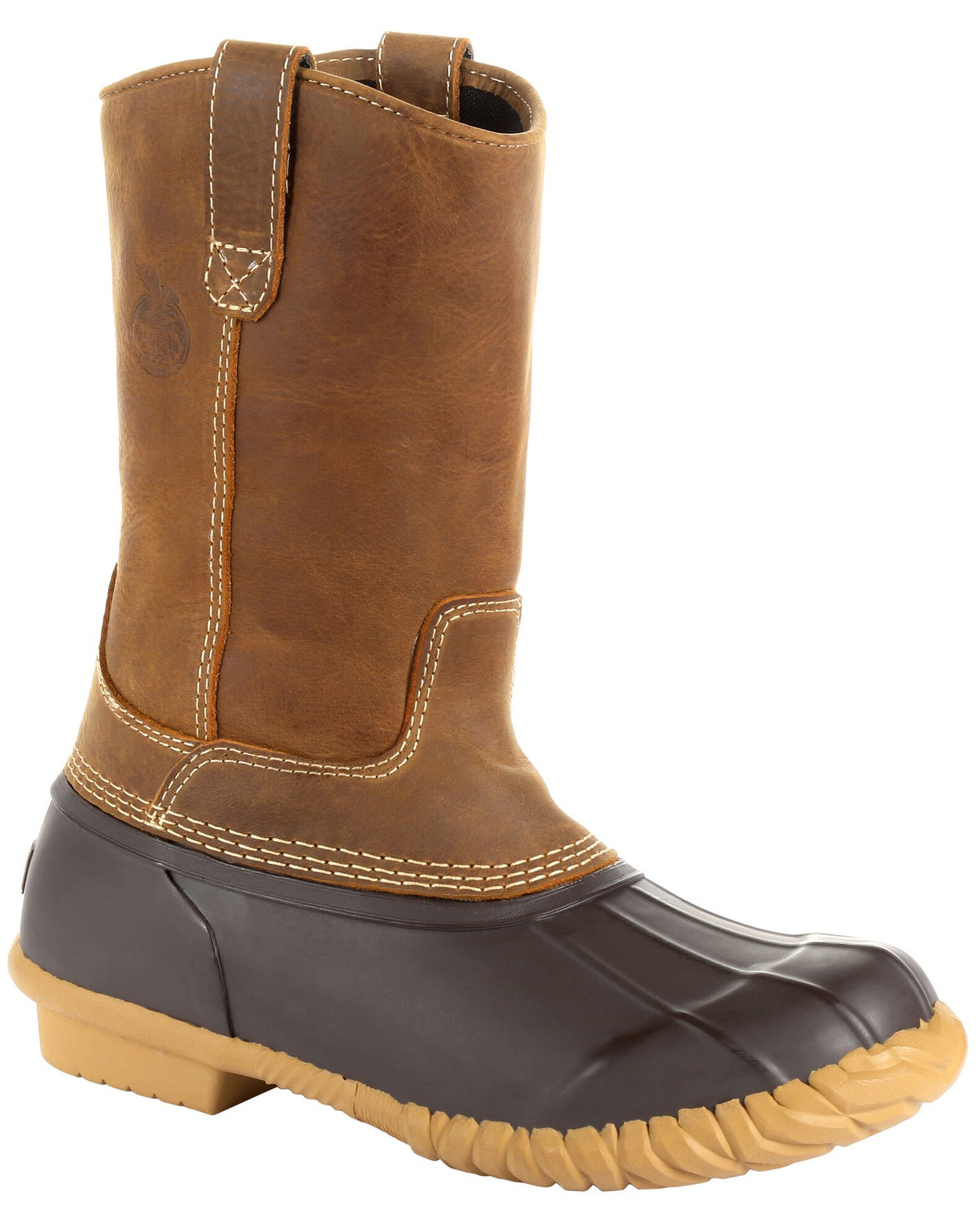 Georgia Boot Men s Marshland Pull On Duck Boots Round Toe Sheplers