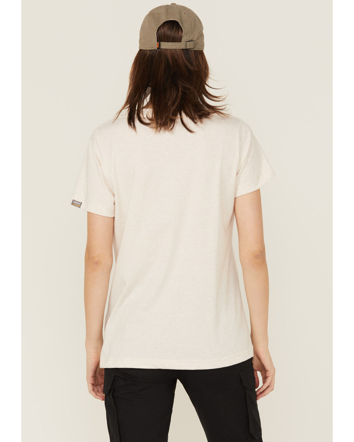 Image #4 - Ariat Women's Rebar Heather Short Sleeve Work Tee, Light Pink, hi-res
